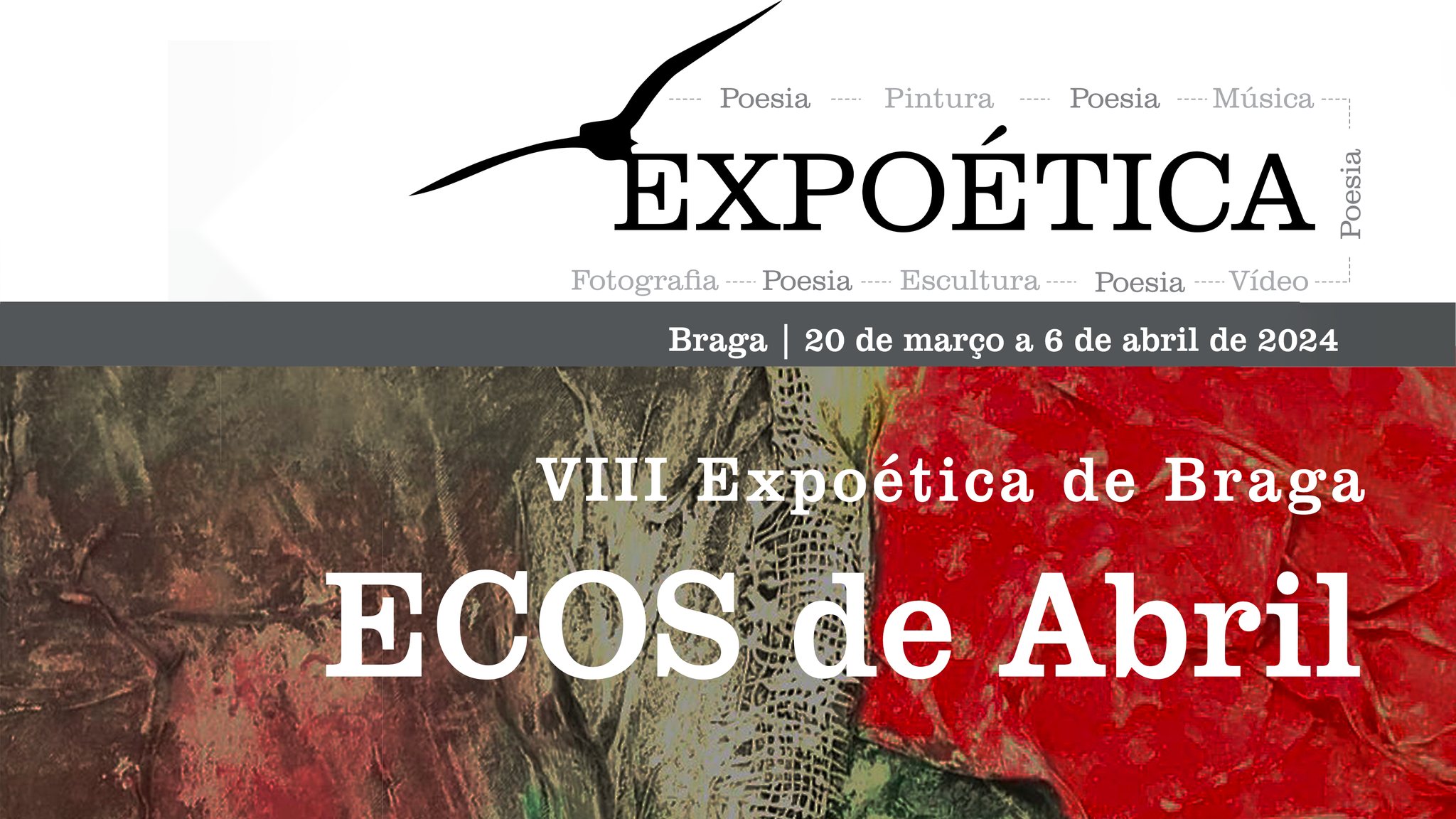 Capa do Evento Exposição coletiva da “EXPOÉTICA” ( Convergência de artes) – 8ª edição