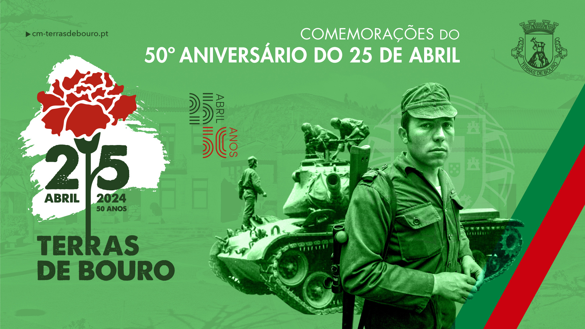 Capa do Evento COMEMORAÇÕES DO 50º ANIVERSÁRIO DO 25 DE ABRIL EM TERRAS DE BOURO