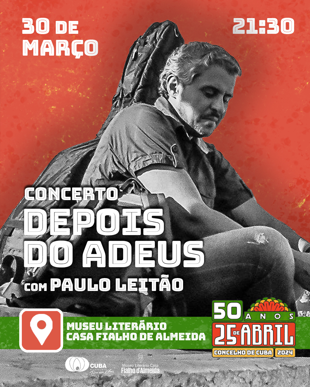 Capa Oficial do Evento Paulo Leitão - Depois do Adeus