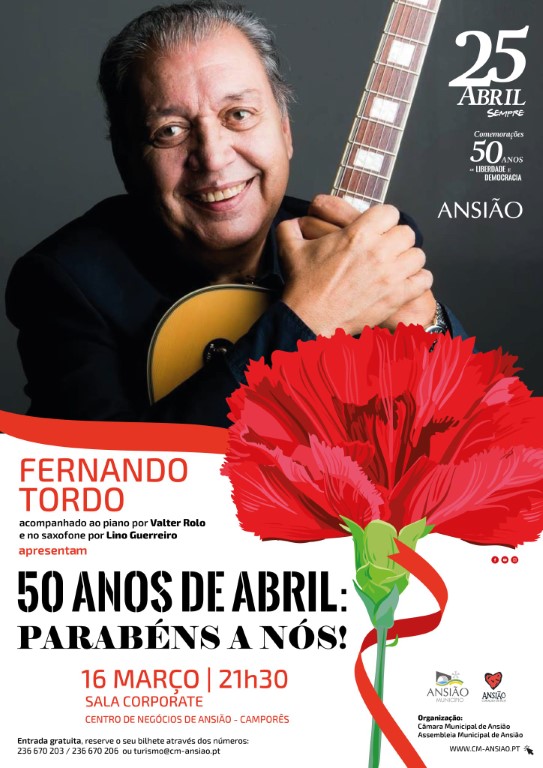 Capa do Evento 50 ANOS DE ABRIL: PARABÉNS A NÓS! CONCERTO FERNANDO TORDO