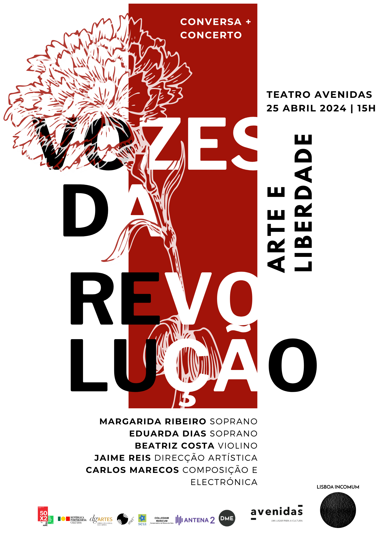 Capa Oficial do Evento Arte e Liberdade - Vozes de Revolução