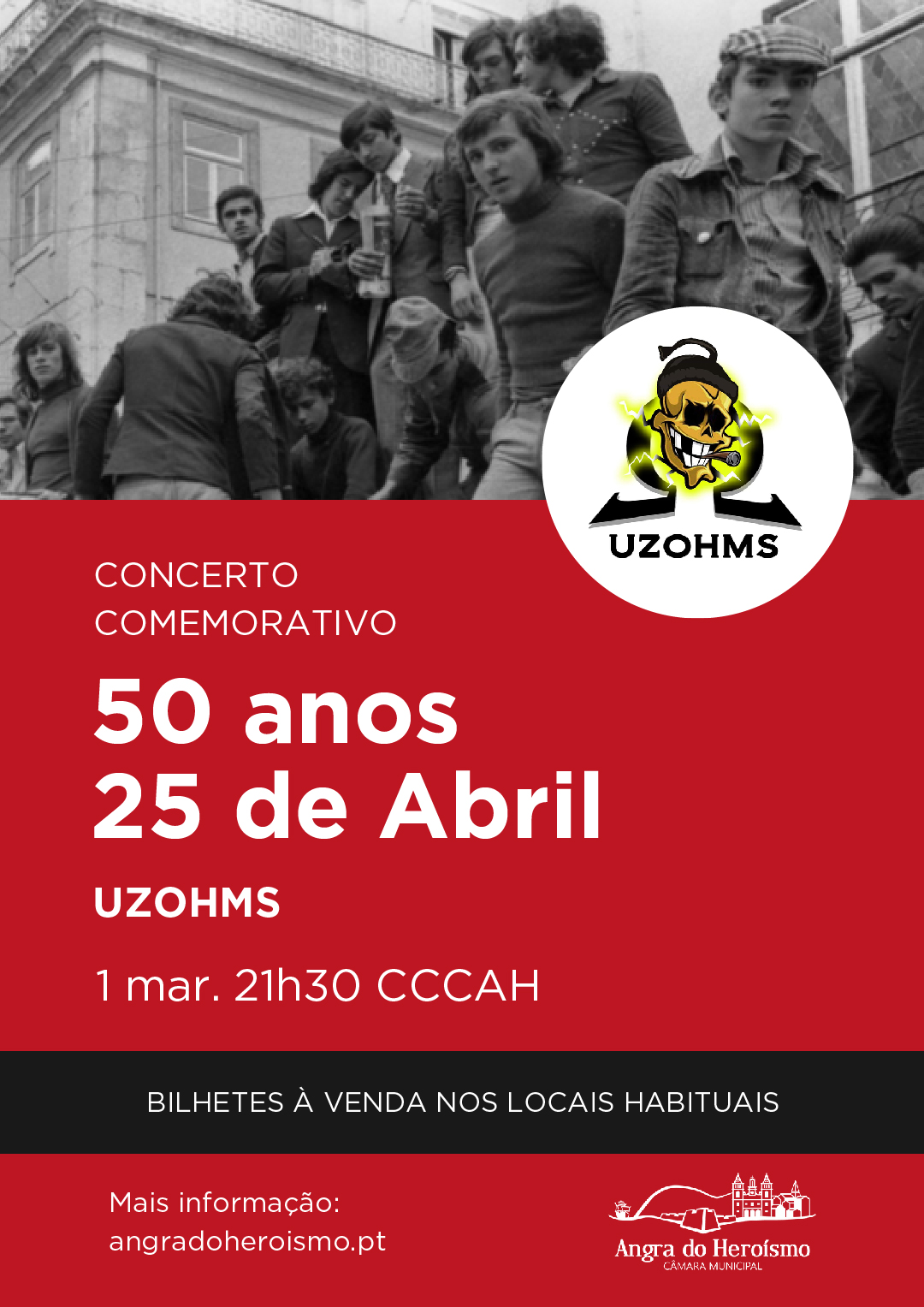 Capa Oficial do Evento Concerto da Banda os UZOHMS e convidados 
