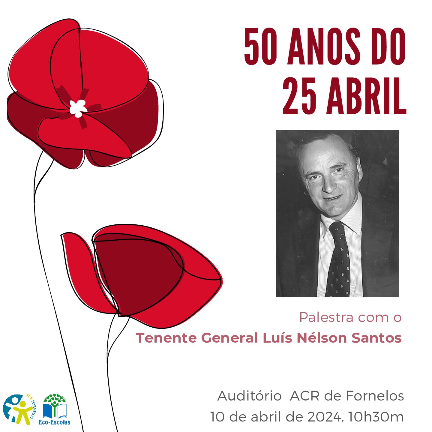 Capa Oficial do Evento Palestra com o Tenente General Luís Nelson Santos