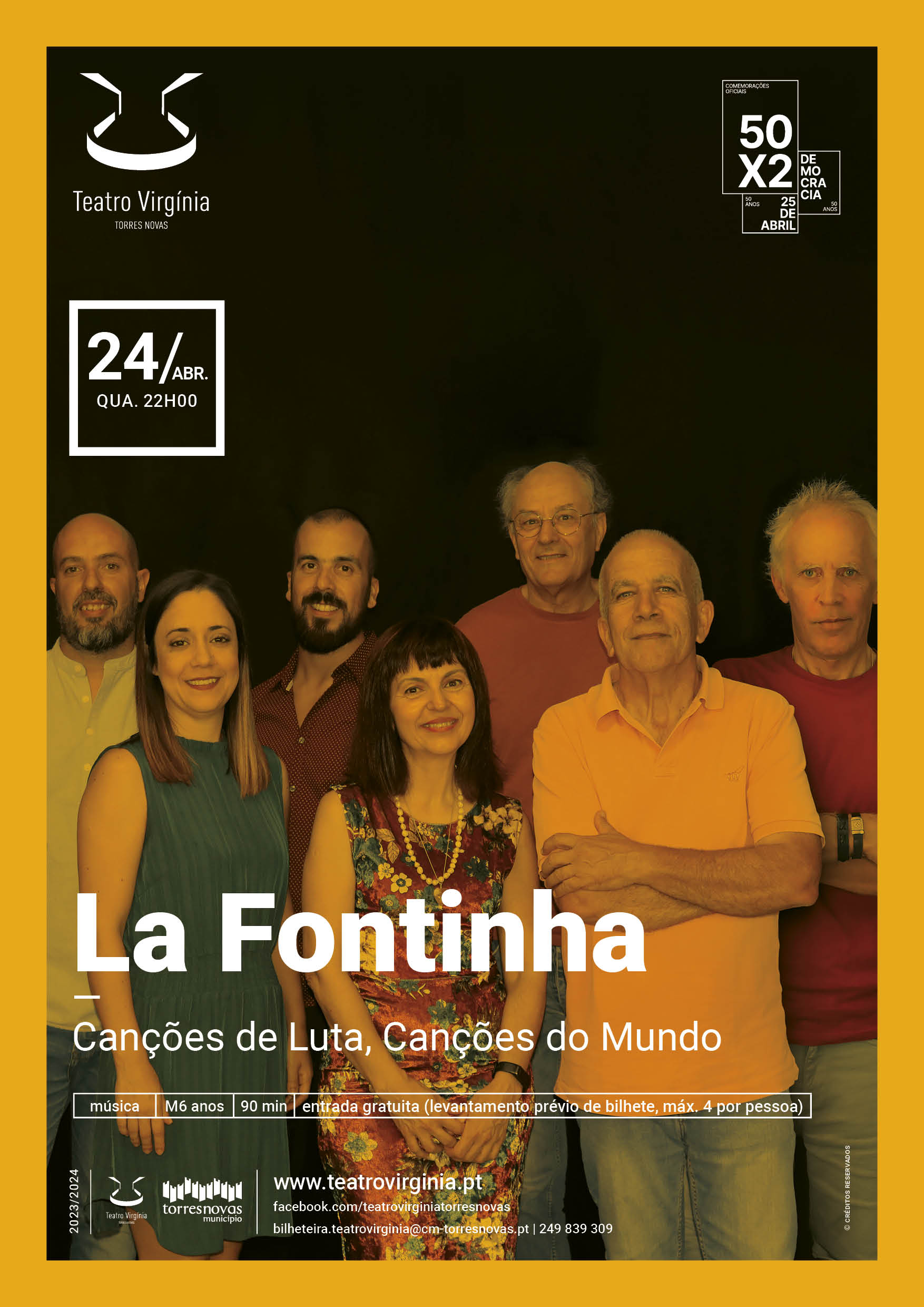 Capa Oficial do Evento La Fontinha // Canções de Luta, Canções do Mundo