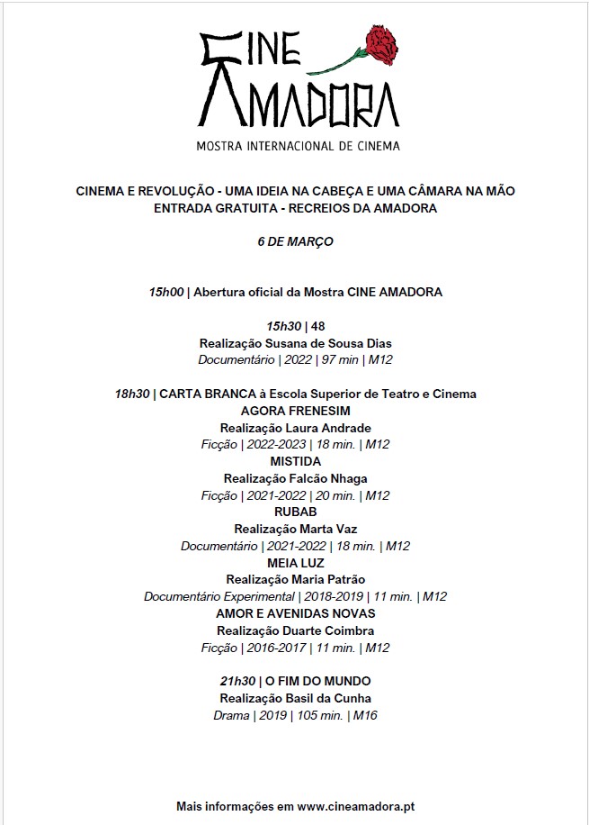 Capa Oficial do Evento MOSTRA CINE AMADORA “CINEMA E REVOLUÇÃO - UMA IDEIA NA CABEÇA E UMA CÂMARA NA MÃO