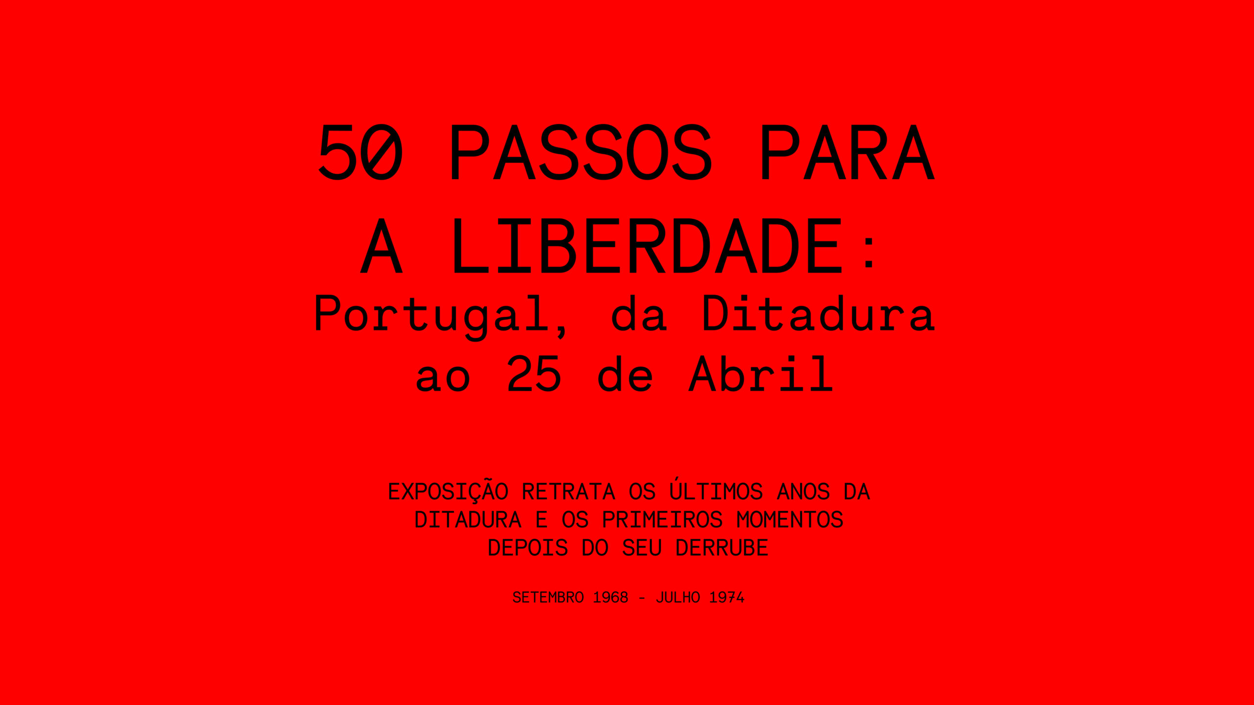 Capa Oficial do Evento 50 Passos para a Liberdade