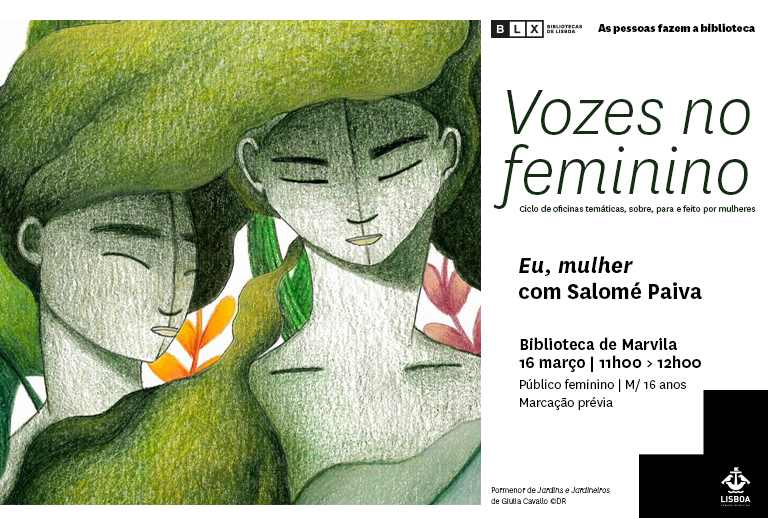 Capa Oficial do Evento Vozes no Feminino: “Eu, mulher” com Salomé Paiva