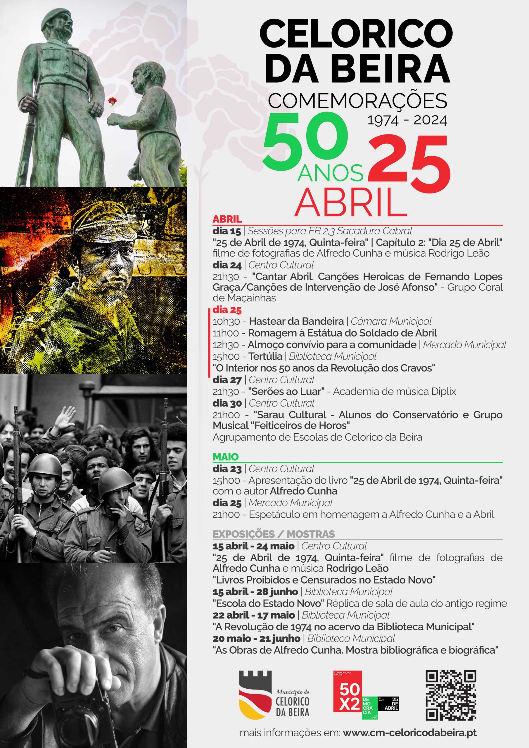 Capa Oficial do Evento Celorico da Beira - Comemorações dos 50 anos do 25 abril