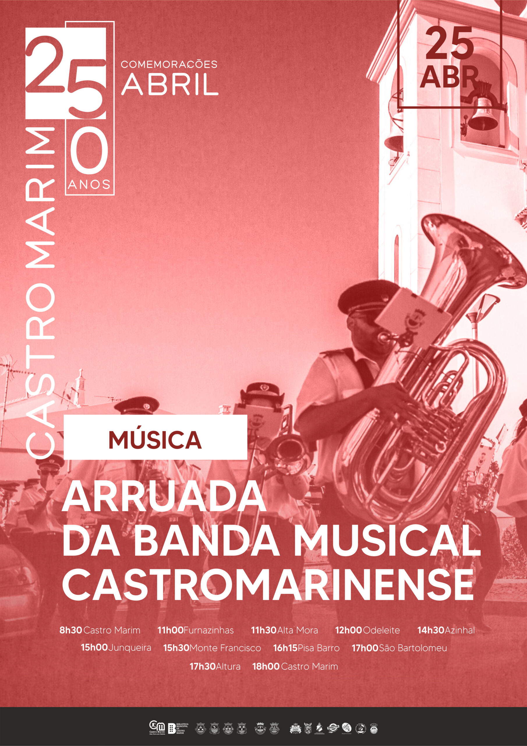 Capa Oficial do Evento Arruada da Banda Musical Castromarinense