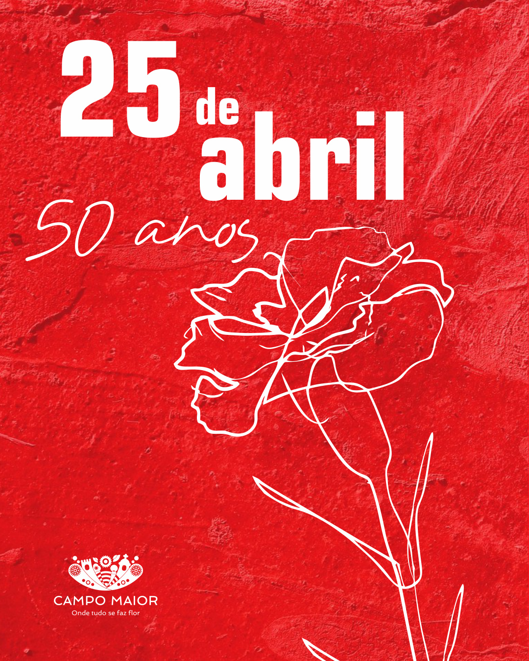 Capa Oficial do Evento Comemorações do 25 de abril
