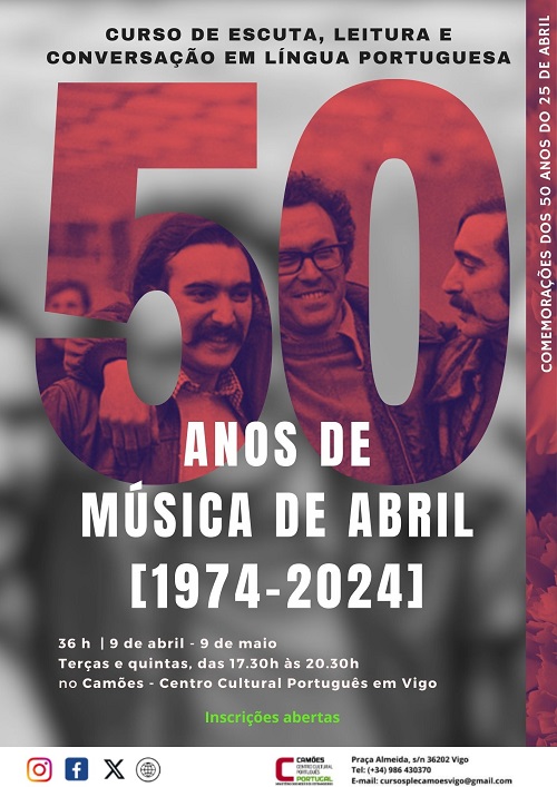 Capa do Evento 50 Anos de Música de Abril