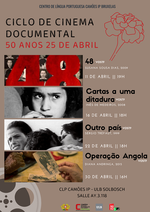 Capa do Evento Bruxelas: Ciclo de cinema documental sobre os 50 anos 25 de Abril