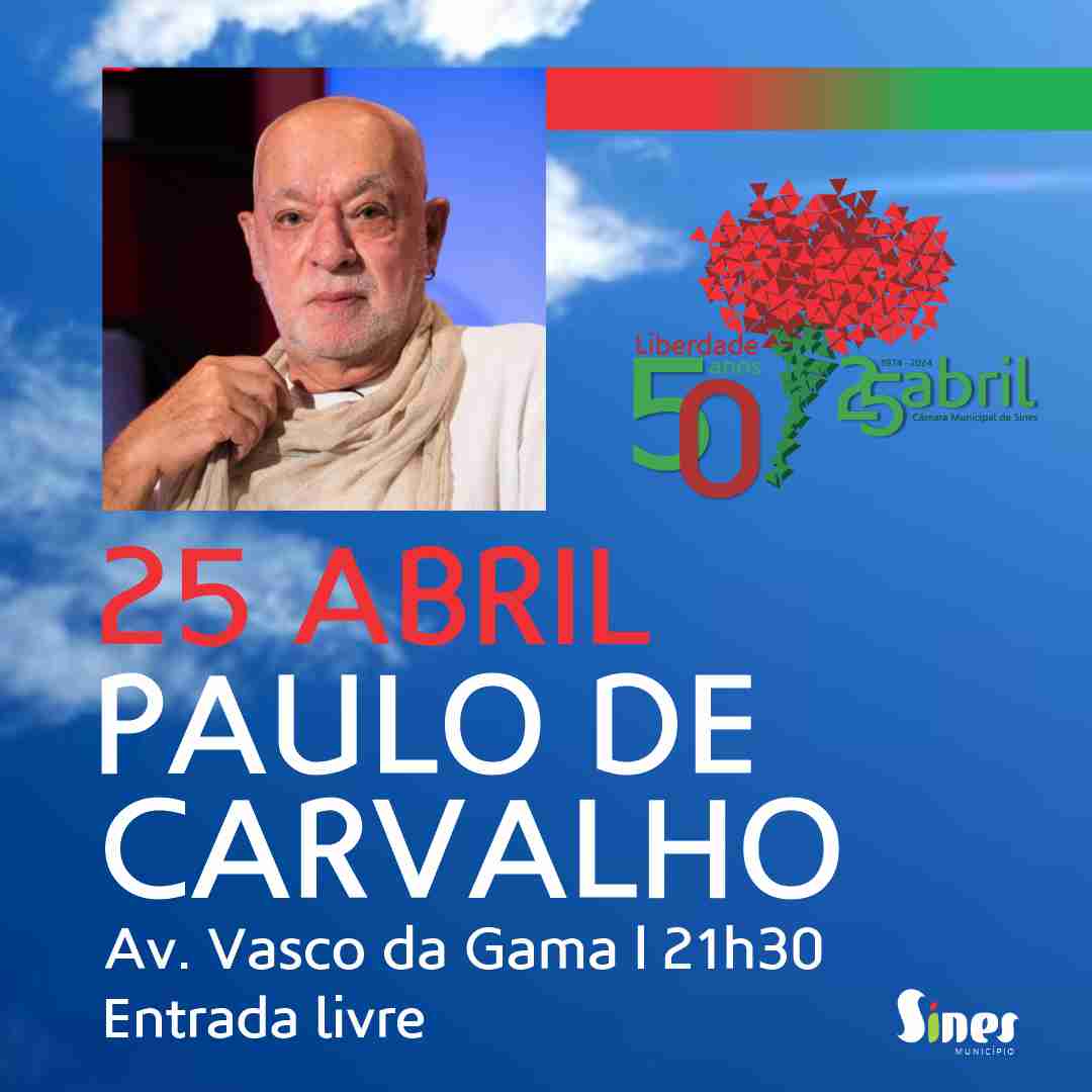 Capa Oficial do Evento Concerto de Paulo de Carvalho