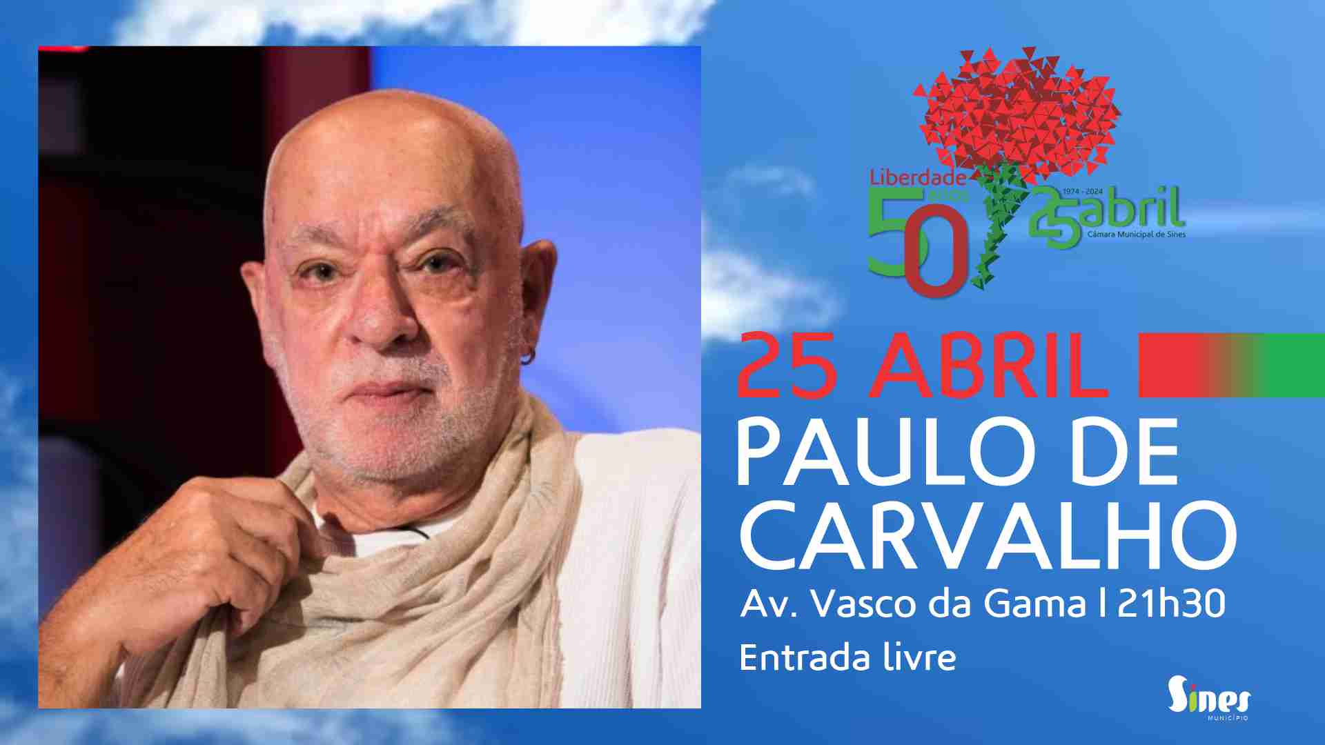 Capa do Evento Concerto de Paulo de Carvalho