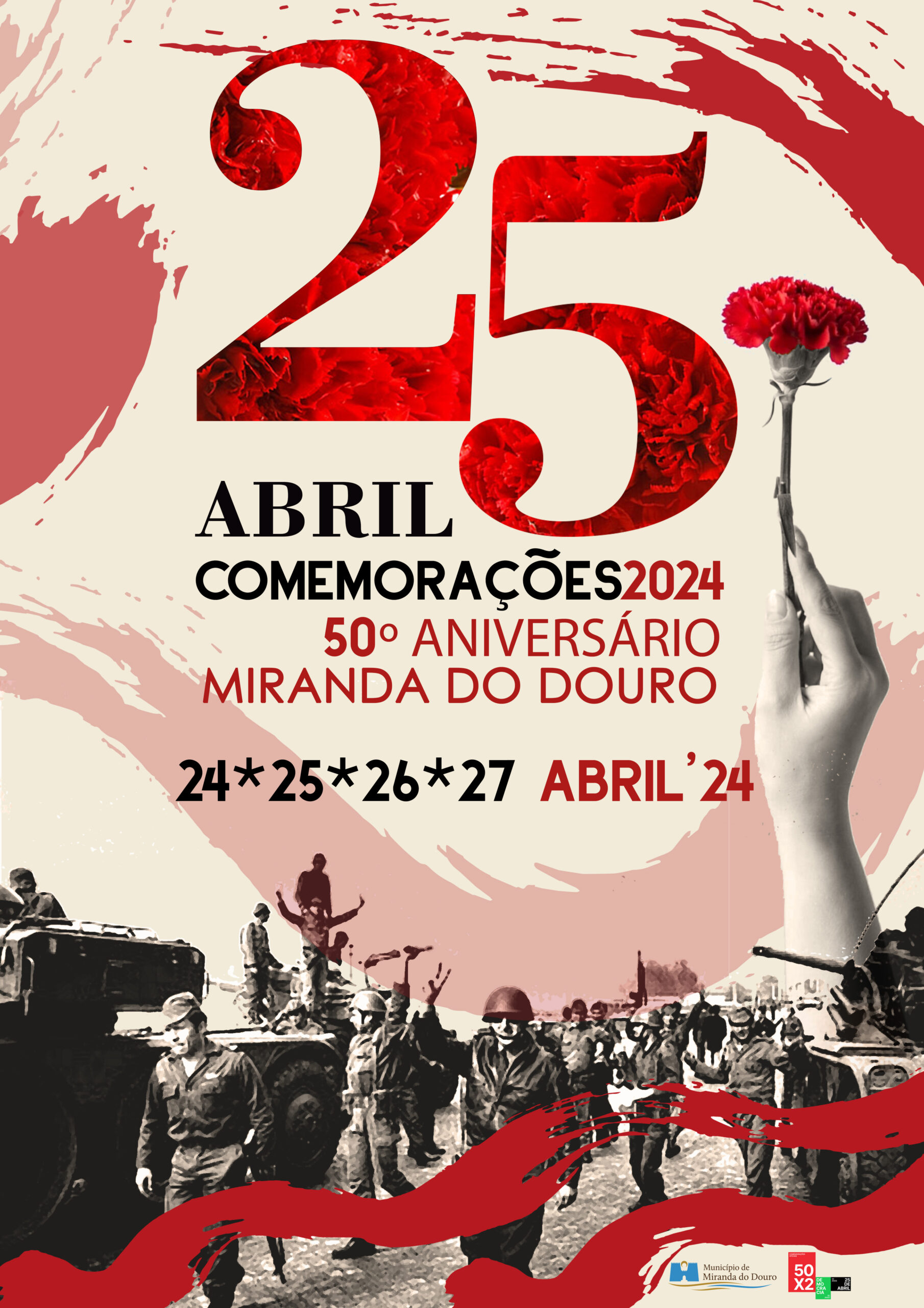 Capa do Evento Comemorações do 50º Aniversário do 25 de abril