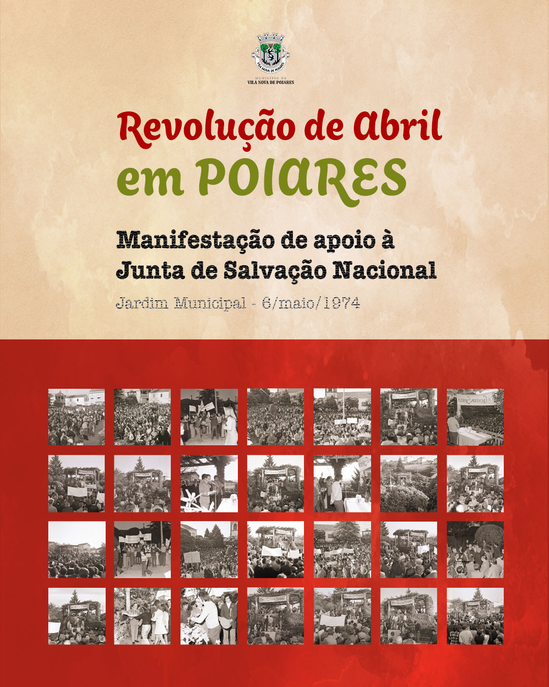 Capa Oficial do Evento Revolução de Abril em Poiares