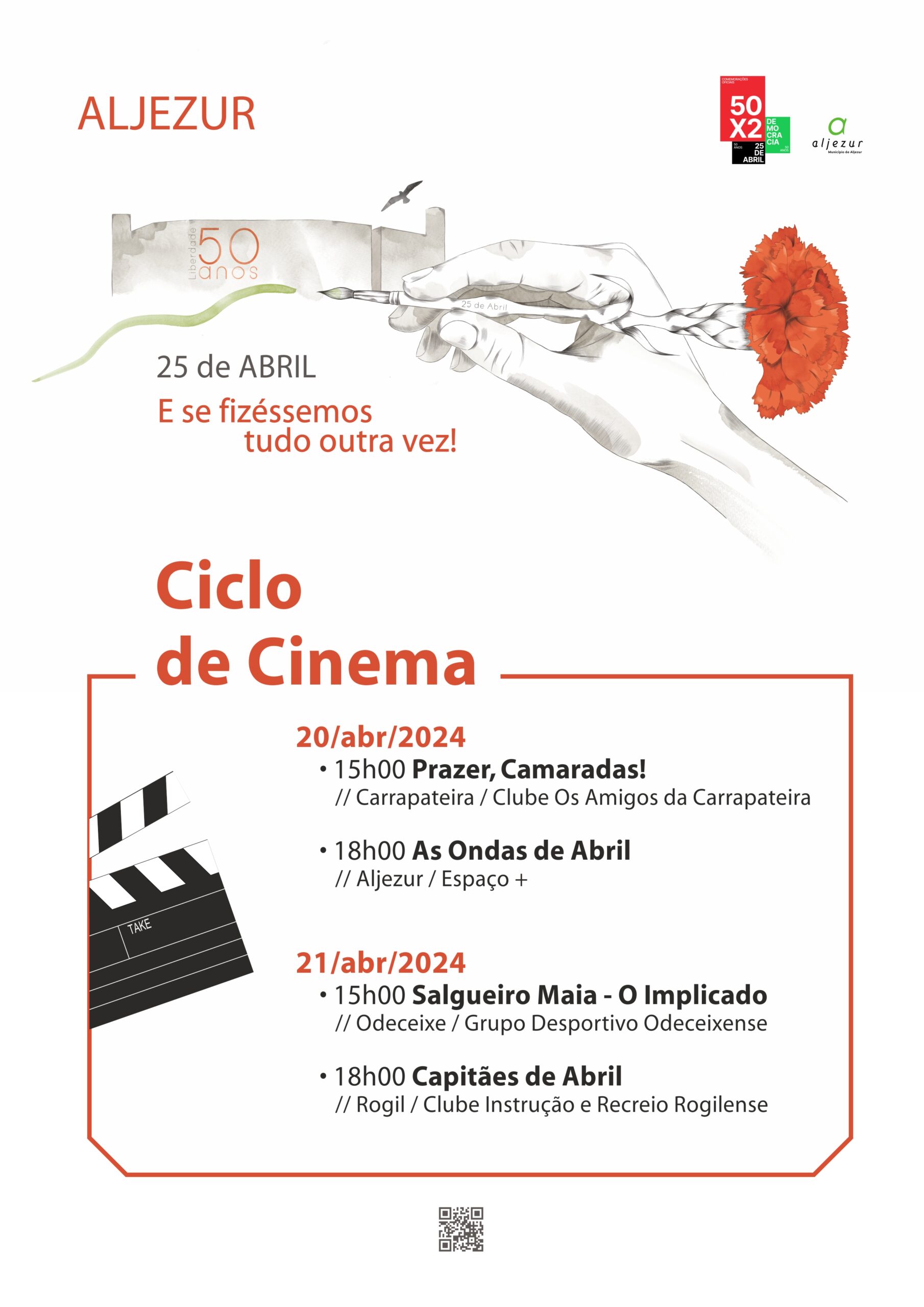 Capa Oficial do Evento Ciclo de cinema sobre o 25 de abril