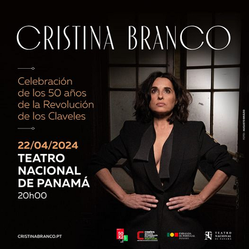 Capa do Evento Cidade do Panamá: Concerto Cristina Branco em comemoração dos 50 anos do 25 de Abril