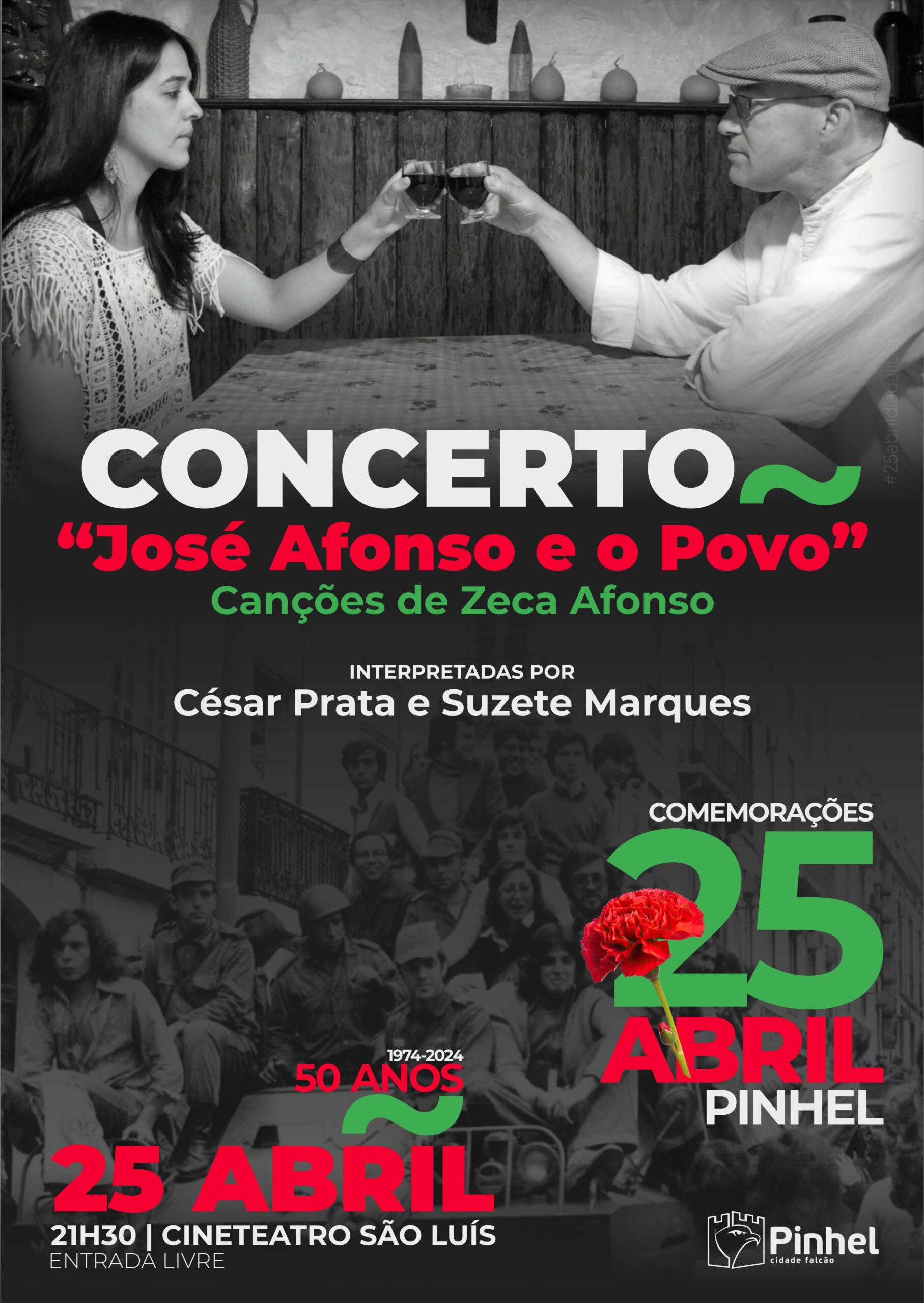 Capa Oficial do Evento Concerto com César Prata e Suzete Marques