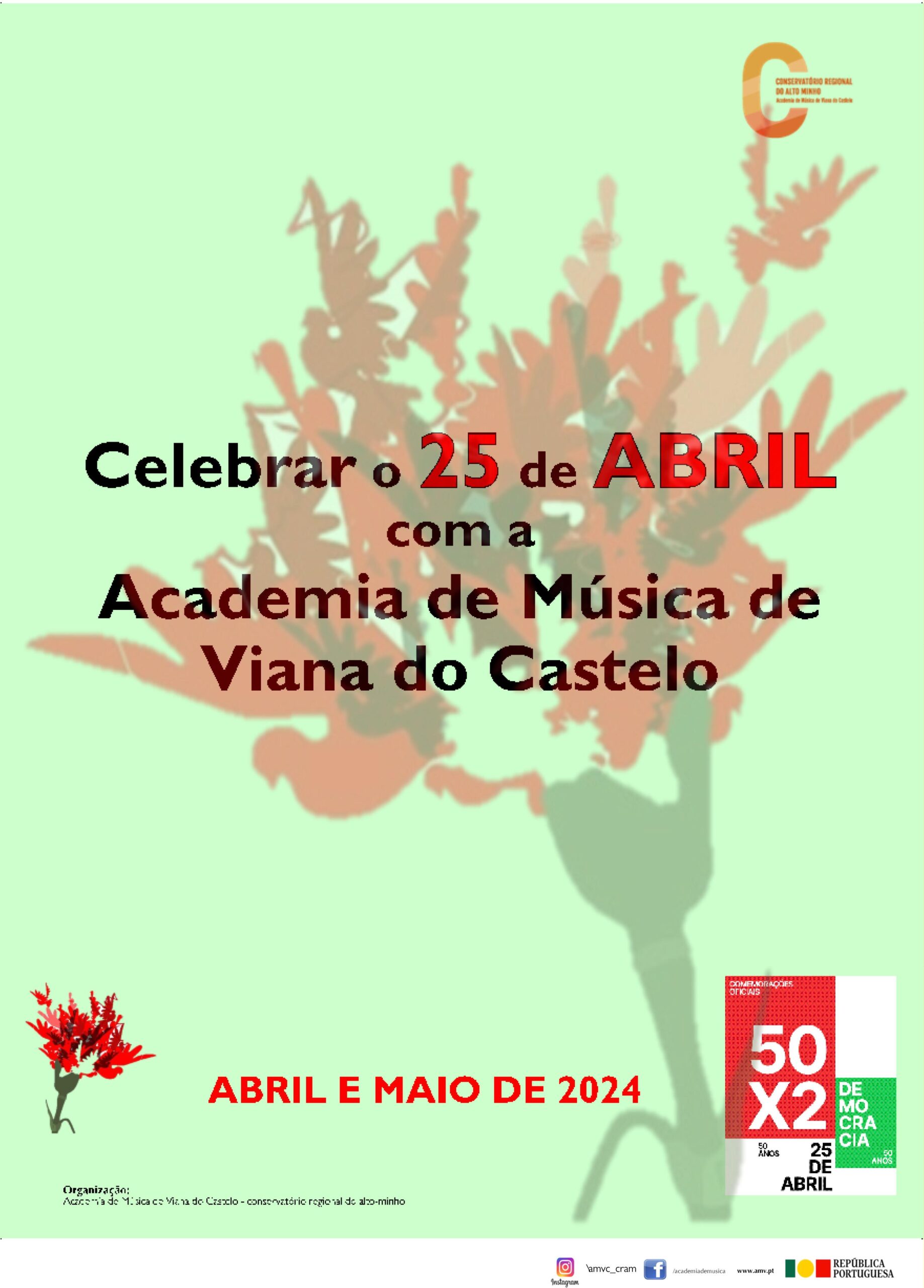 Capa Oficial do Evento Cantar Abril 