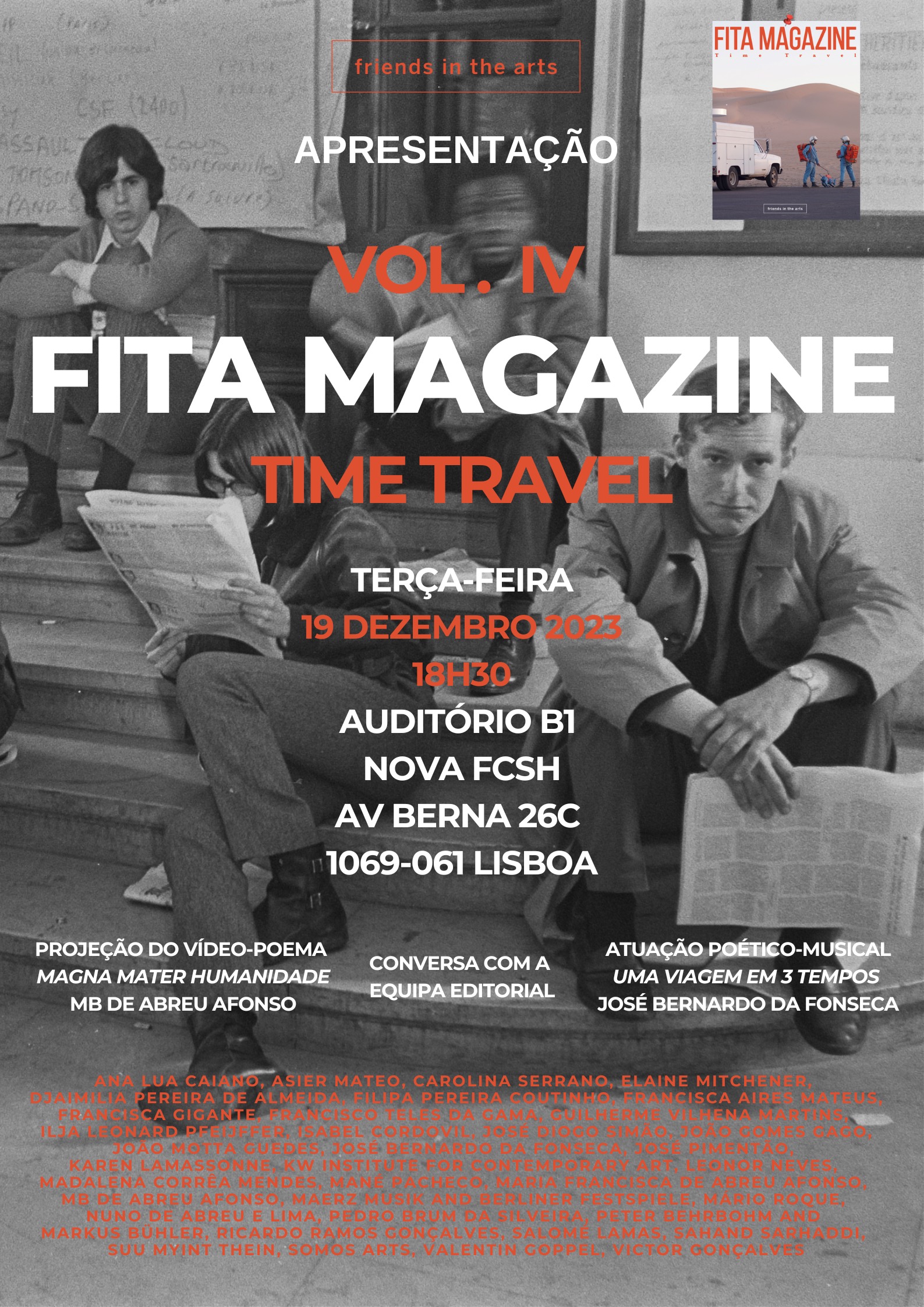 Capa Oficial do Evento FITA Magazine / Time Travel