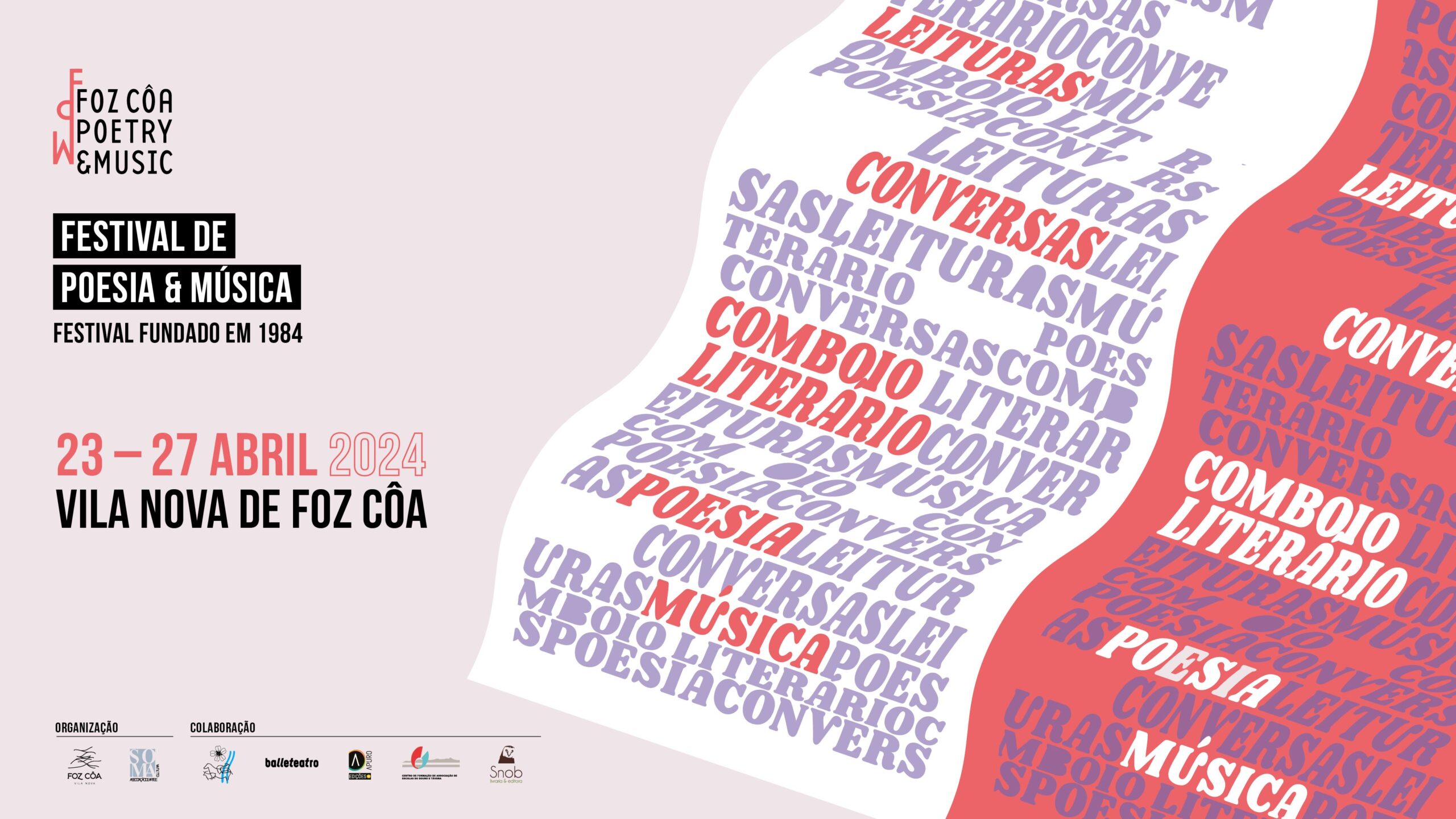 Capa do Evento Festival de Poesia e Música de Foz Côa