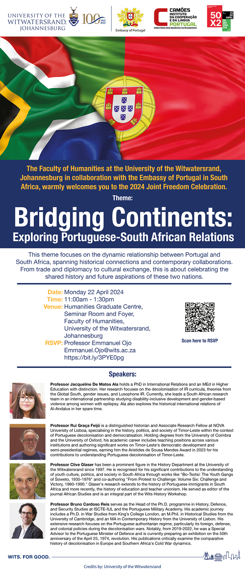 Capa do Evento Joanesburgo: Bridging Continents | Exploring Portuguese-South African Relations