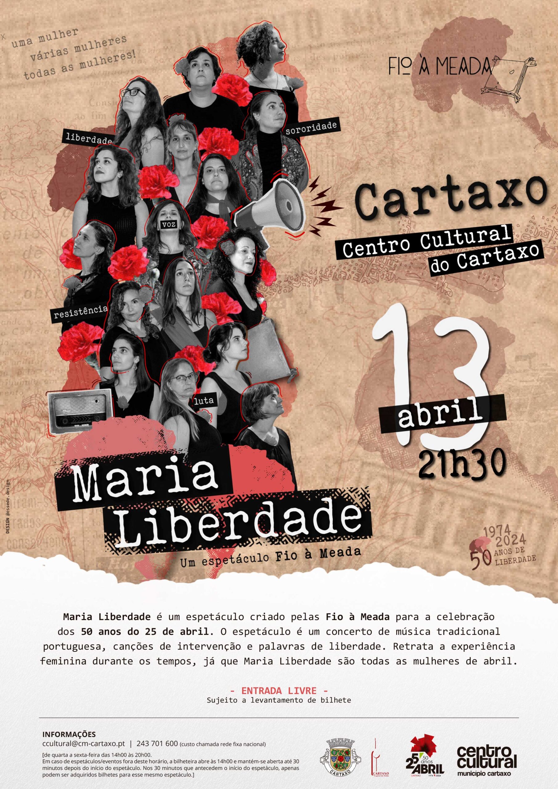 Capa Oficial do Evento Concerto Maria Liberdade