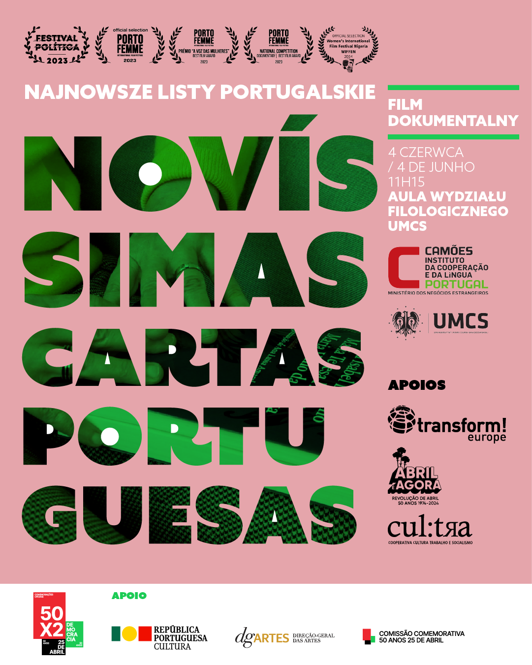 Capa do Evento Novíssimas Cartas Portuguesas - Polónia