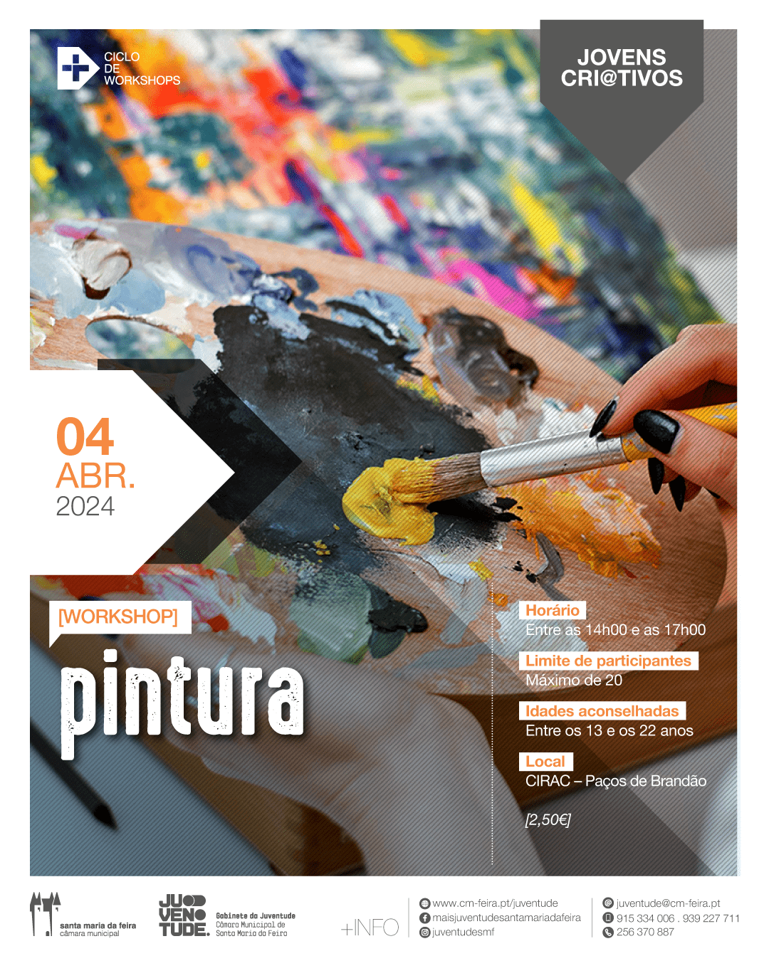 Capa do Evento Workshop Pintura - 25 de Abril