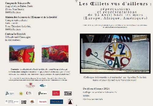 Capa do Evento Poitiers: Colóquio internacional “Os cravos vistos de fora: repercussões e representações do 25 de abril no estrangeiro”