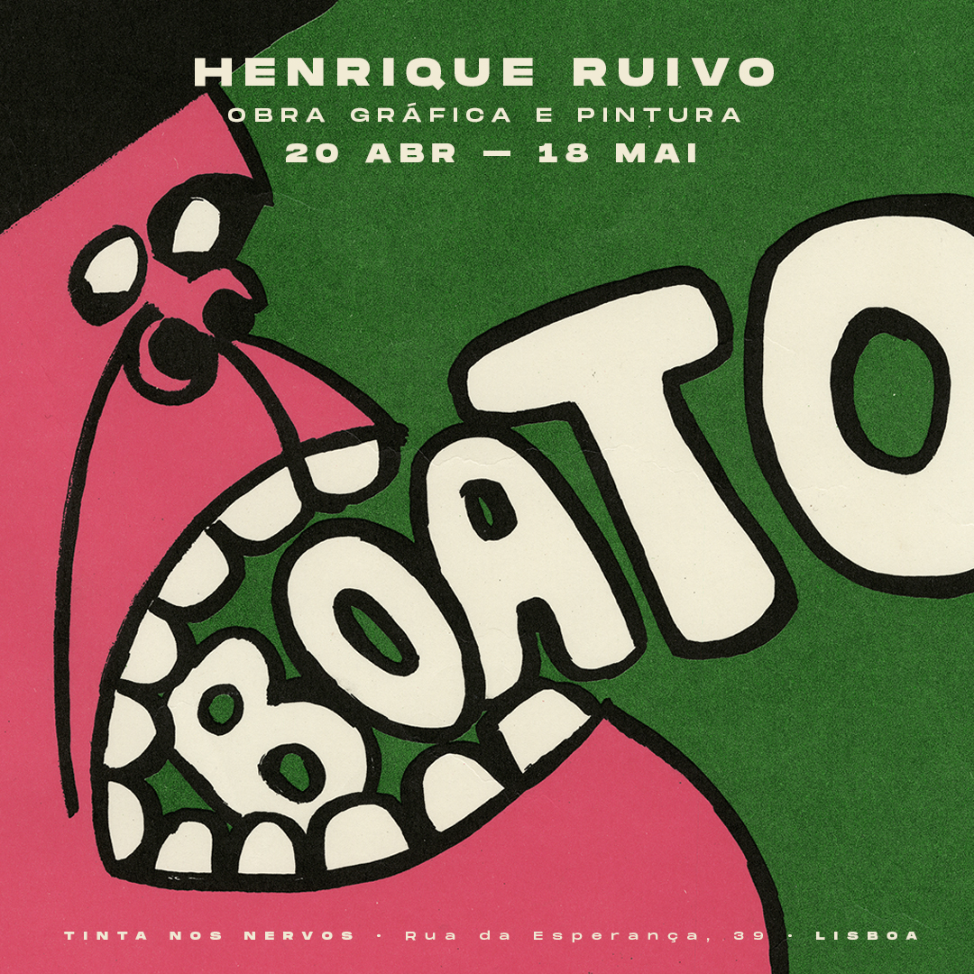 Capa Oficial do Evento Boato - Henrique Ruivo. Obra gráfica e pintura