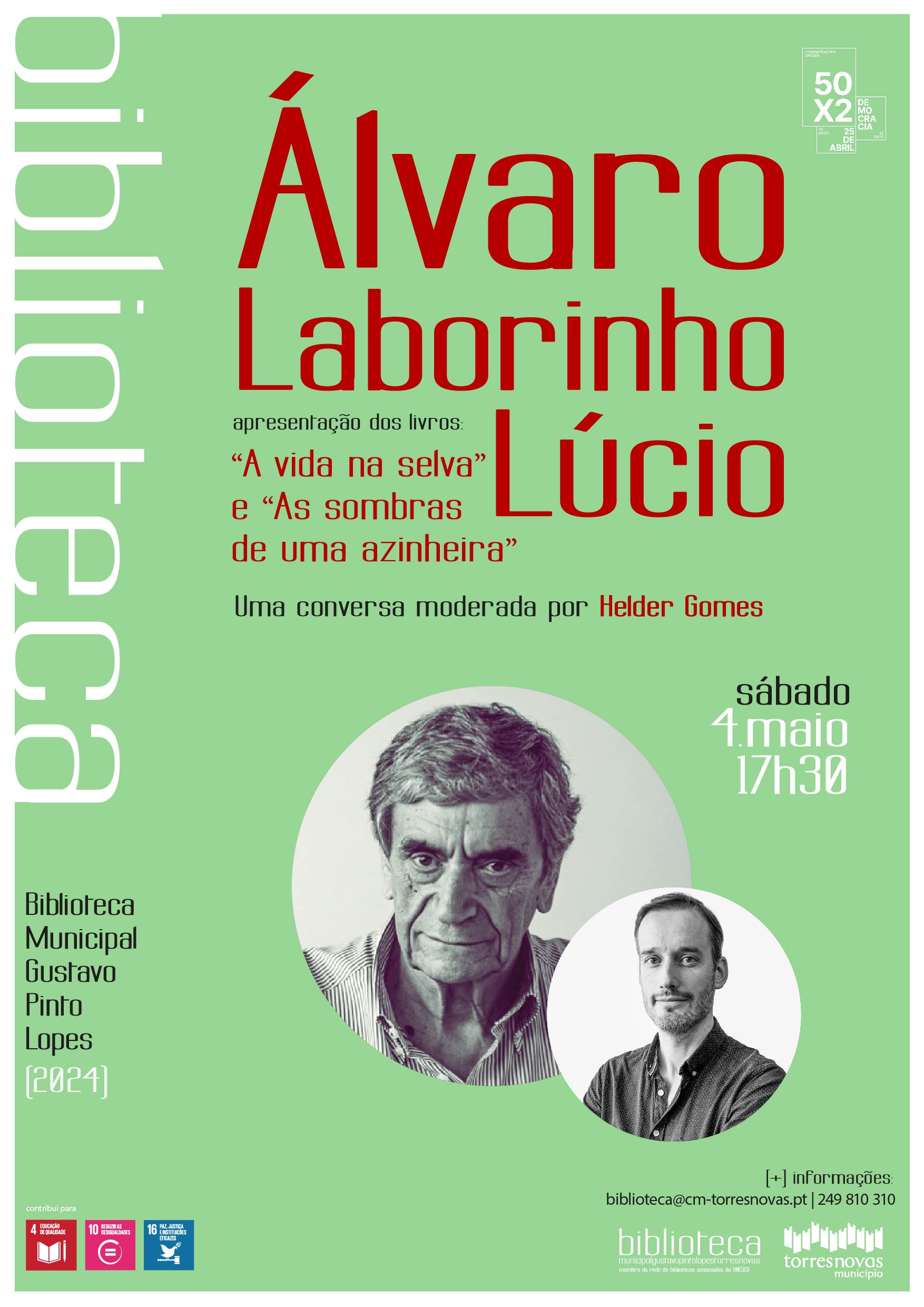 Capa Oficial do Evento Apresentação de livros de Álvaro Laborinho Lúcio