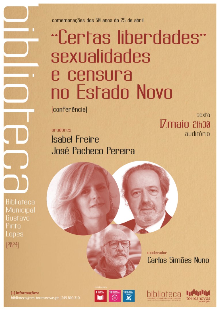 Capa Oficial do Evento Conferência «Certas Liberdades. Sexualidades e censura no Estado Novo.»