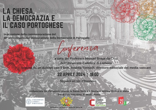 Capa do Evento Santa Sé: Palestra “A Igreja, a Democracia e o caso português”