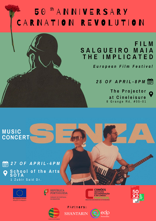 Capa do Evento Singapura: Exibição do filme «Salgueiro Maia, o Implicado» e concerto da banda SENZA