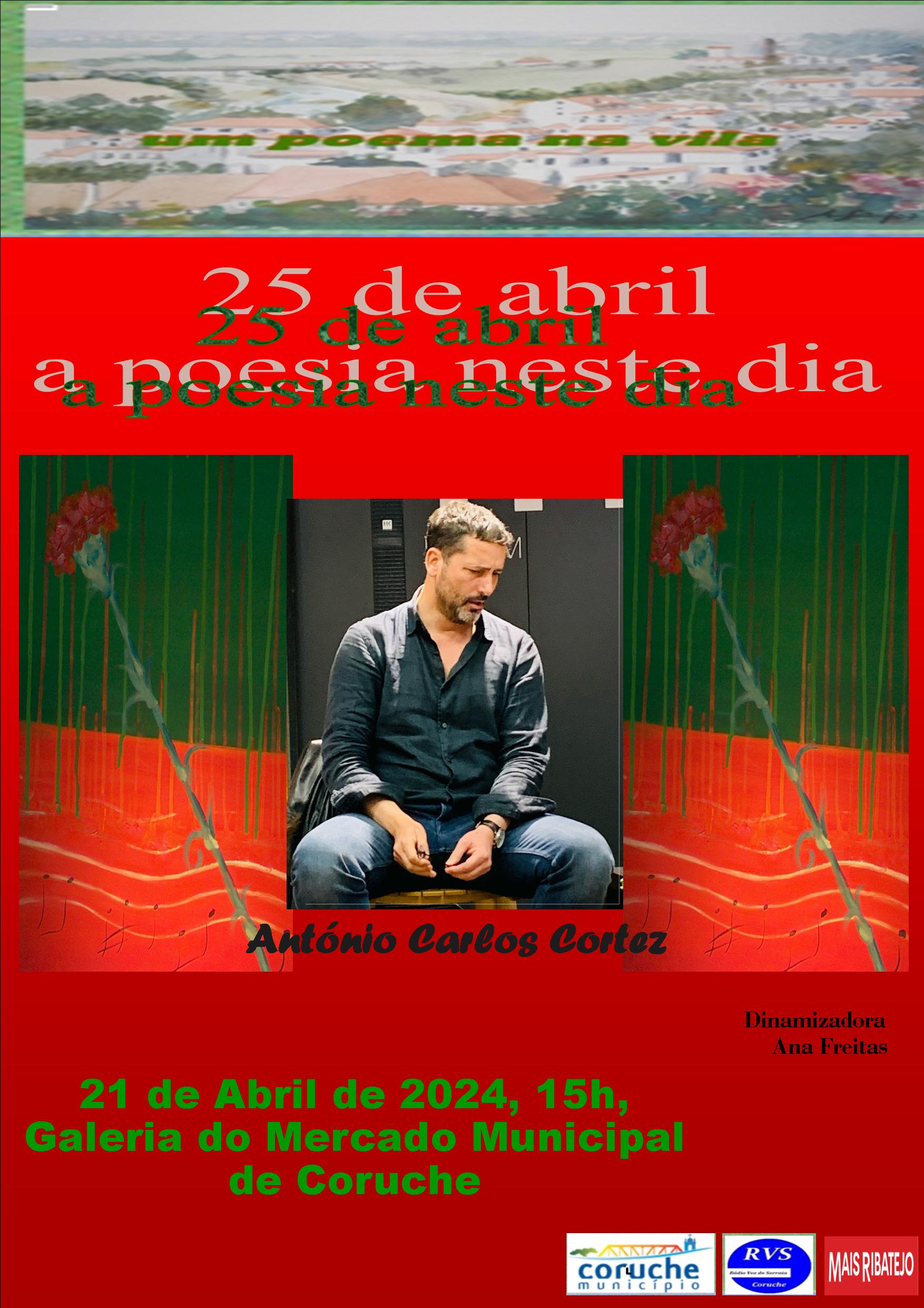 Capa do Evento um poema na vila: 25 de Abril - a poesia deste dia