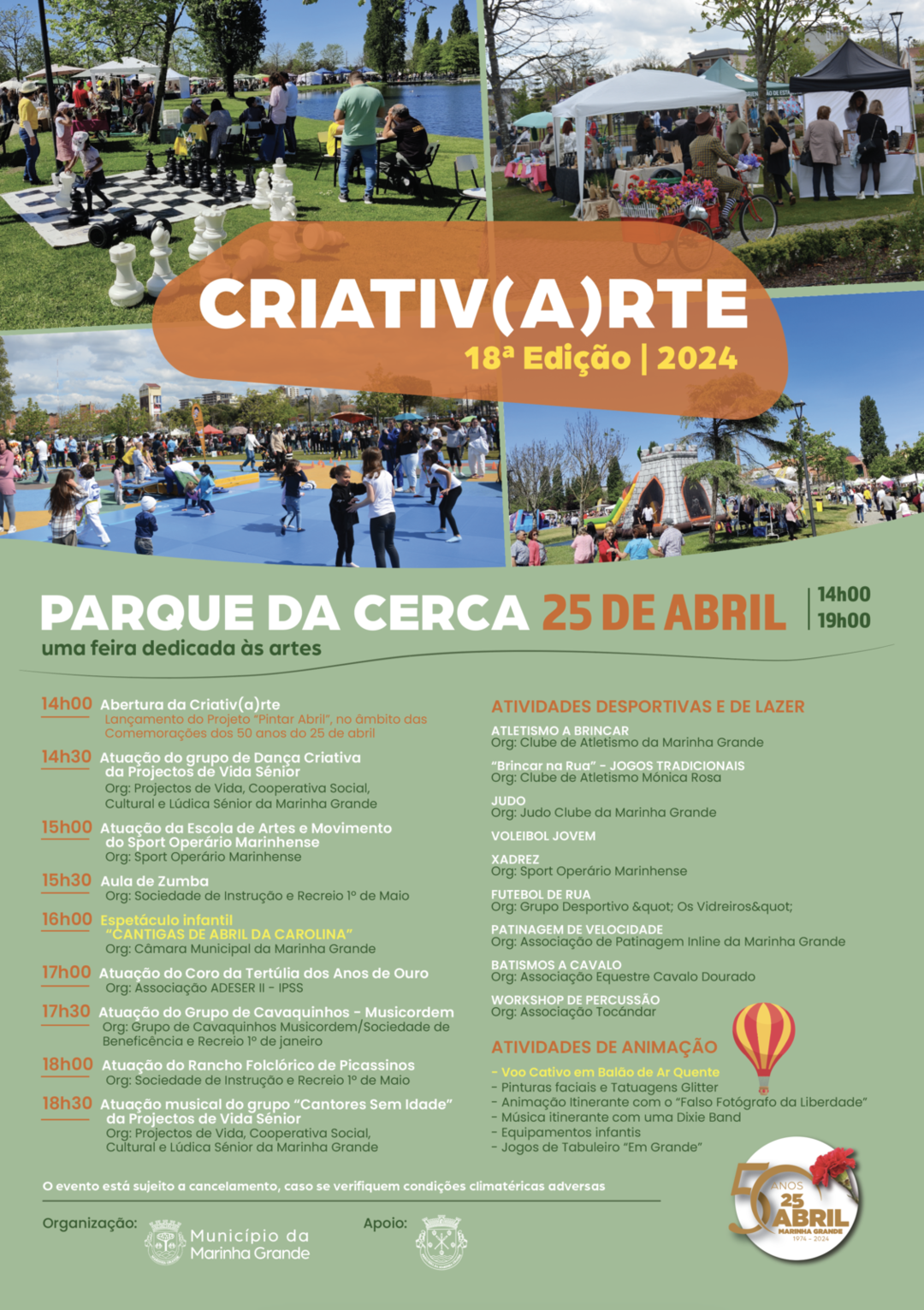 Capa Oficial do Evento CRIATIV(A)RTE - 18ª EDIÇÃO DA CRIATIV(A)RTE