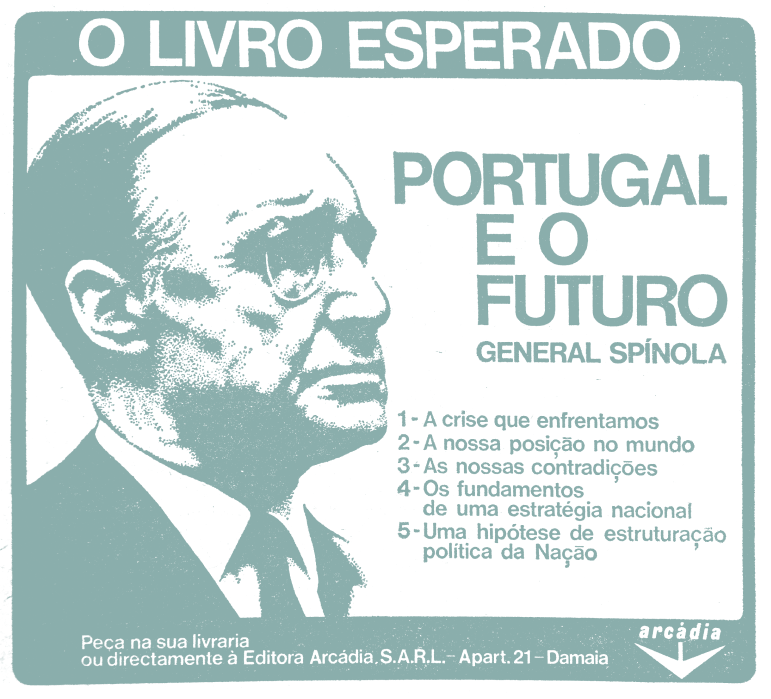 Publicidade da editora Arcádia ao livro Portugal e o Futuro, Diário Popular. Hemeroteca Digital de Lisboa