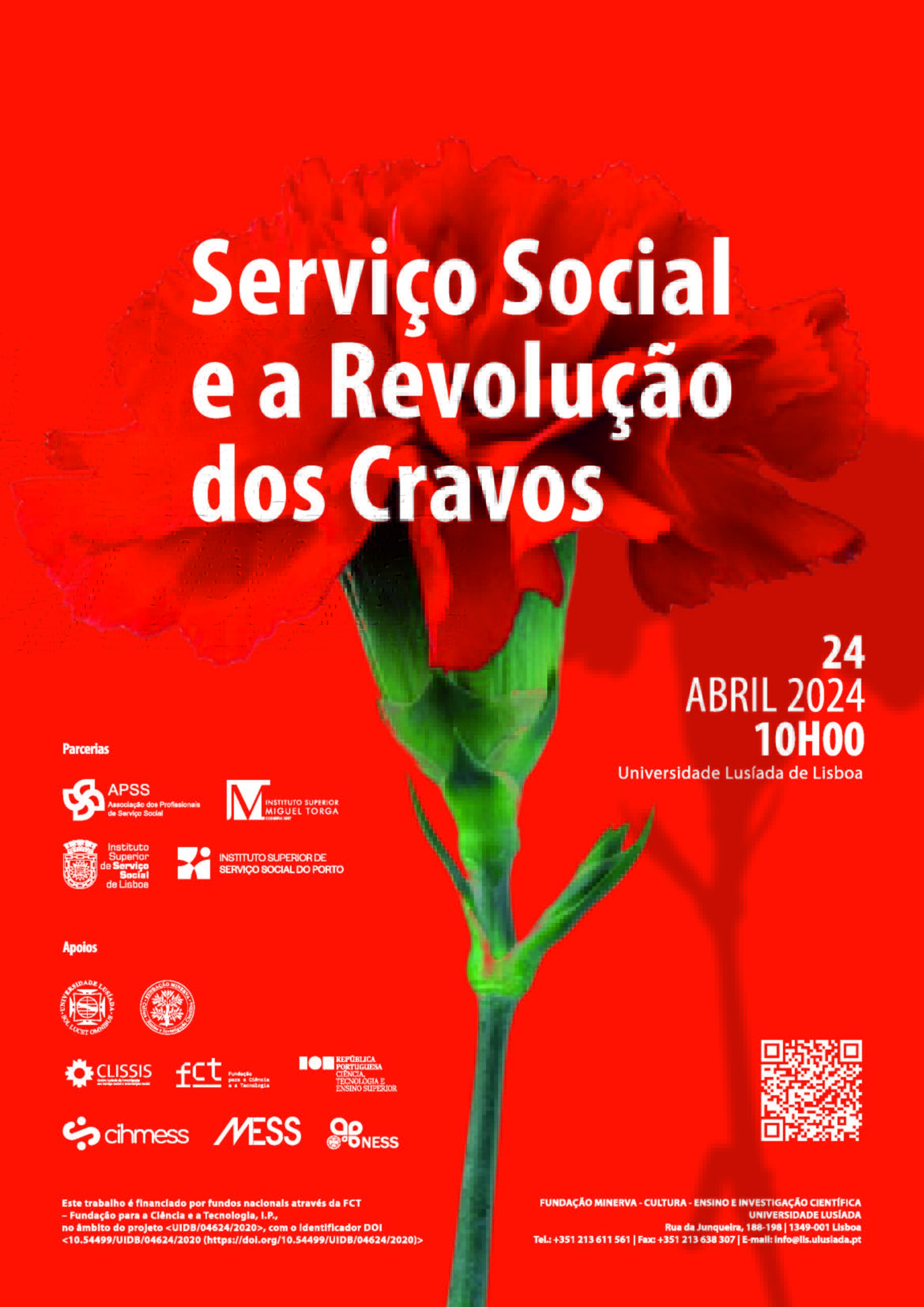 Capa Oficial do Evento Seminário: Serviço Social e a Revolução dos Cravos