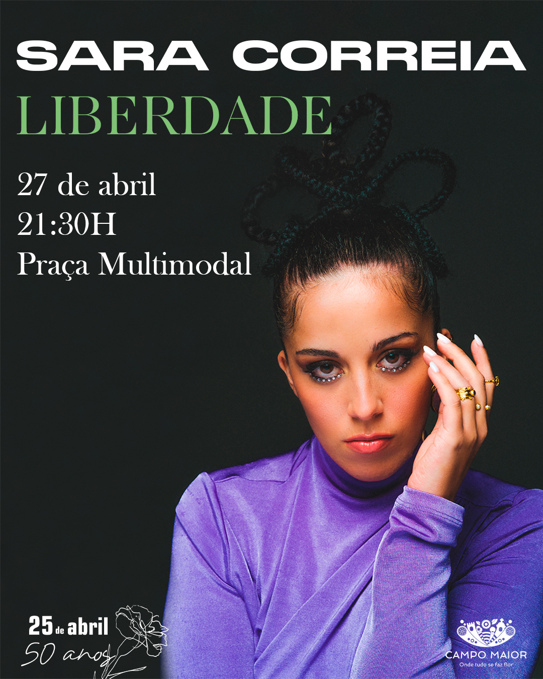 Capa Oficial do Evento Sara Correia- Tour Liberdade