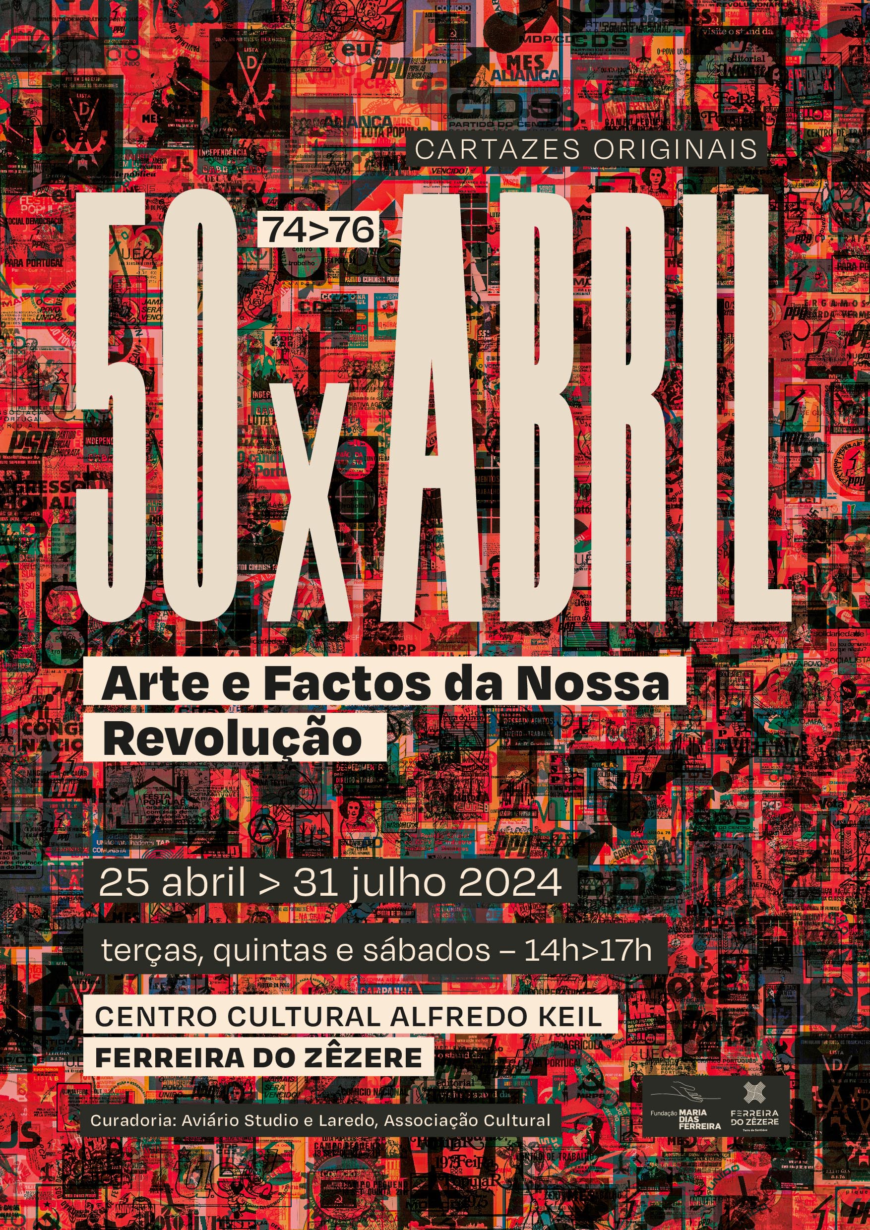 Capa Oficial do Evento 50 x Abril : Arte e Factos da Nossa Revolução
