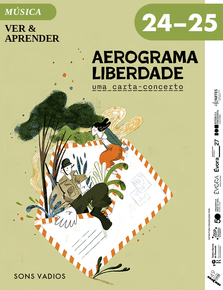Capa Oficial do Evento Aerograma Liberdade - uma carta concerto 