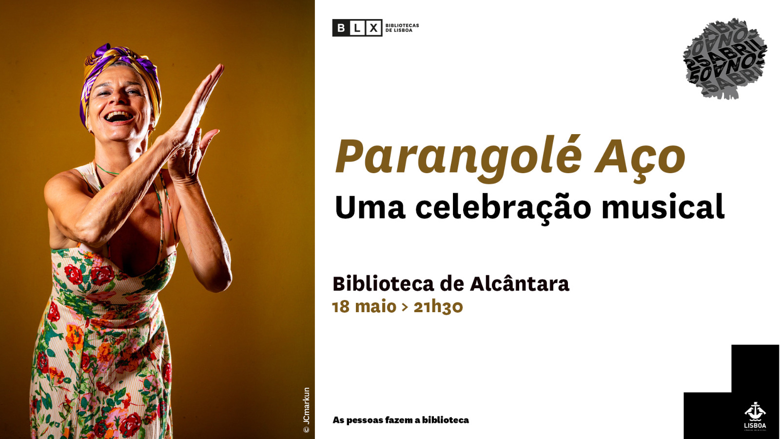 Capa Oficial do Evento Parangolé Aço - Tatiana Cobbett - Uma Celebração Musical