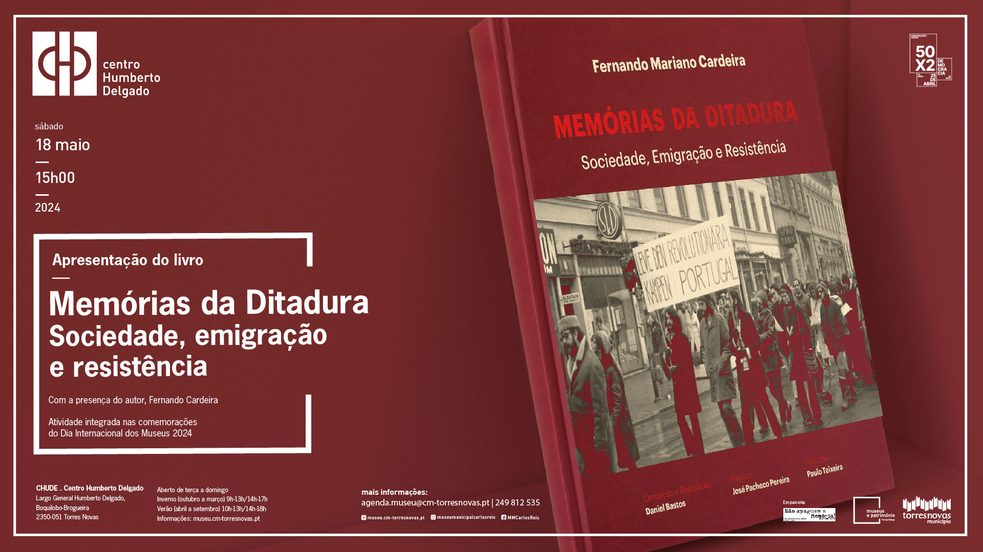Capa do Evento Apresentação do livro «Memórias da Ditadura» 