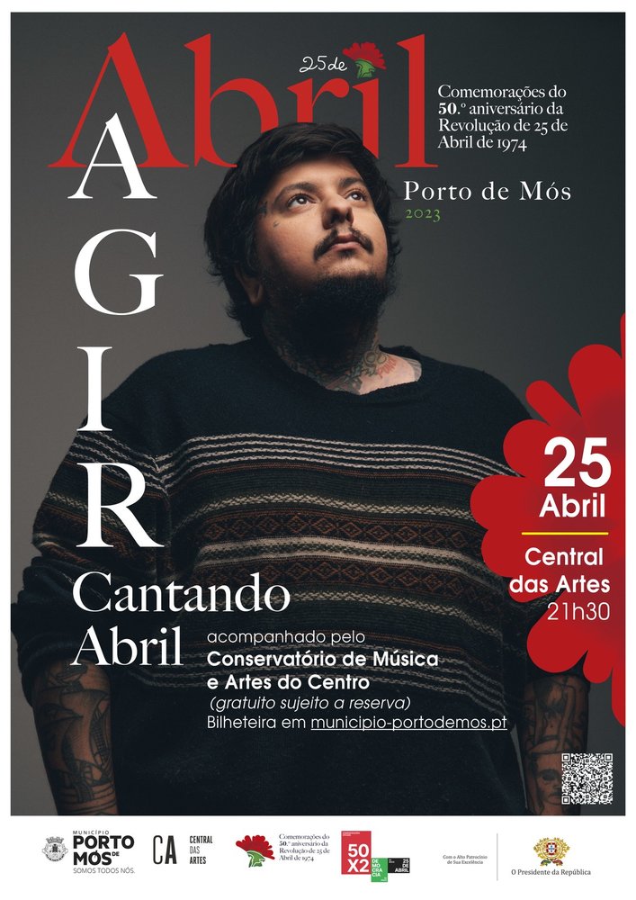 Capa do Evento AGIR 'Cantando Abril'