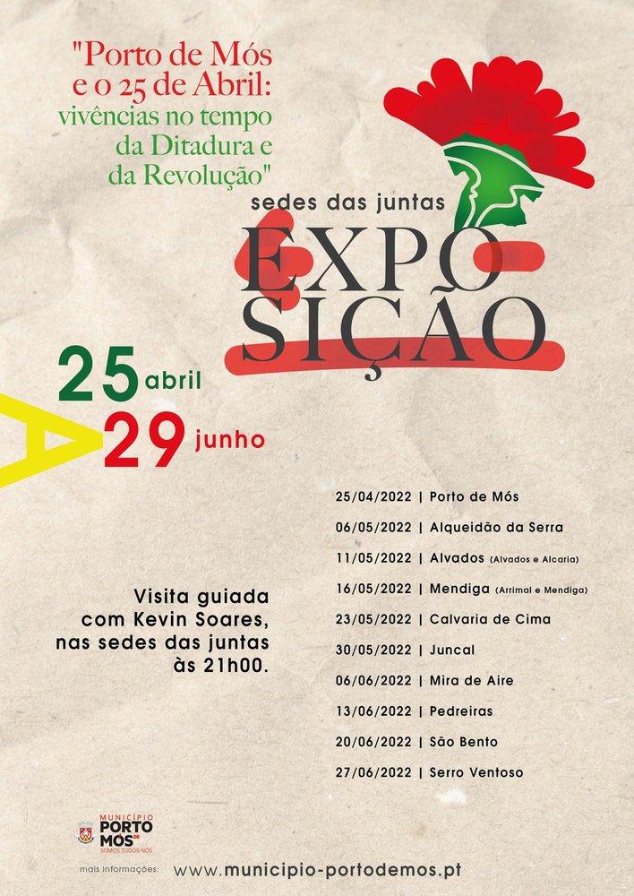 Capa do Evento Porto de Mós e o 25 de Abril: Vivências no tempo da Ditadura e da Revolução