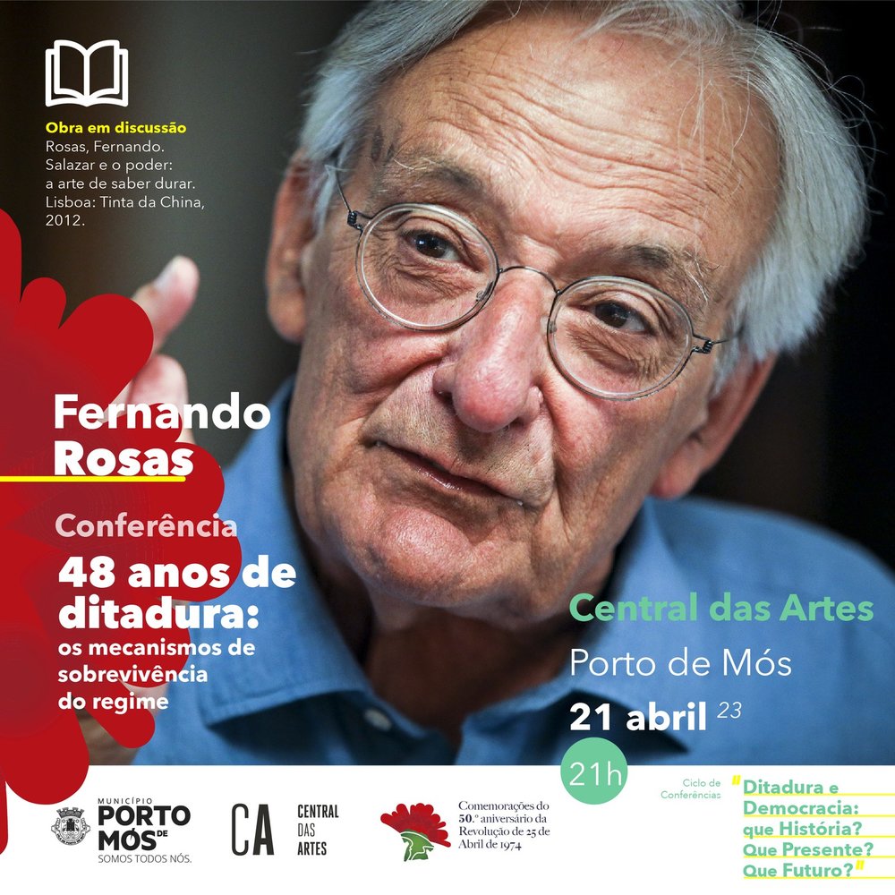 Capa do Evento Fernando Rosas - “48 Anos de ditadura: os mecanismos de sobrevivência do regime'