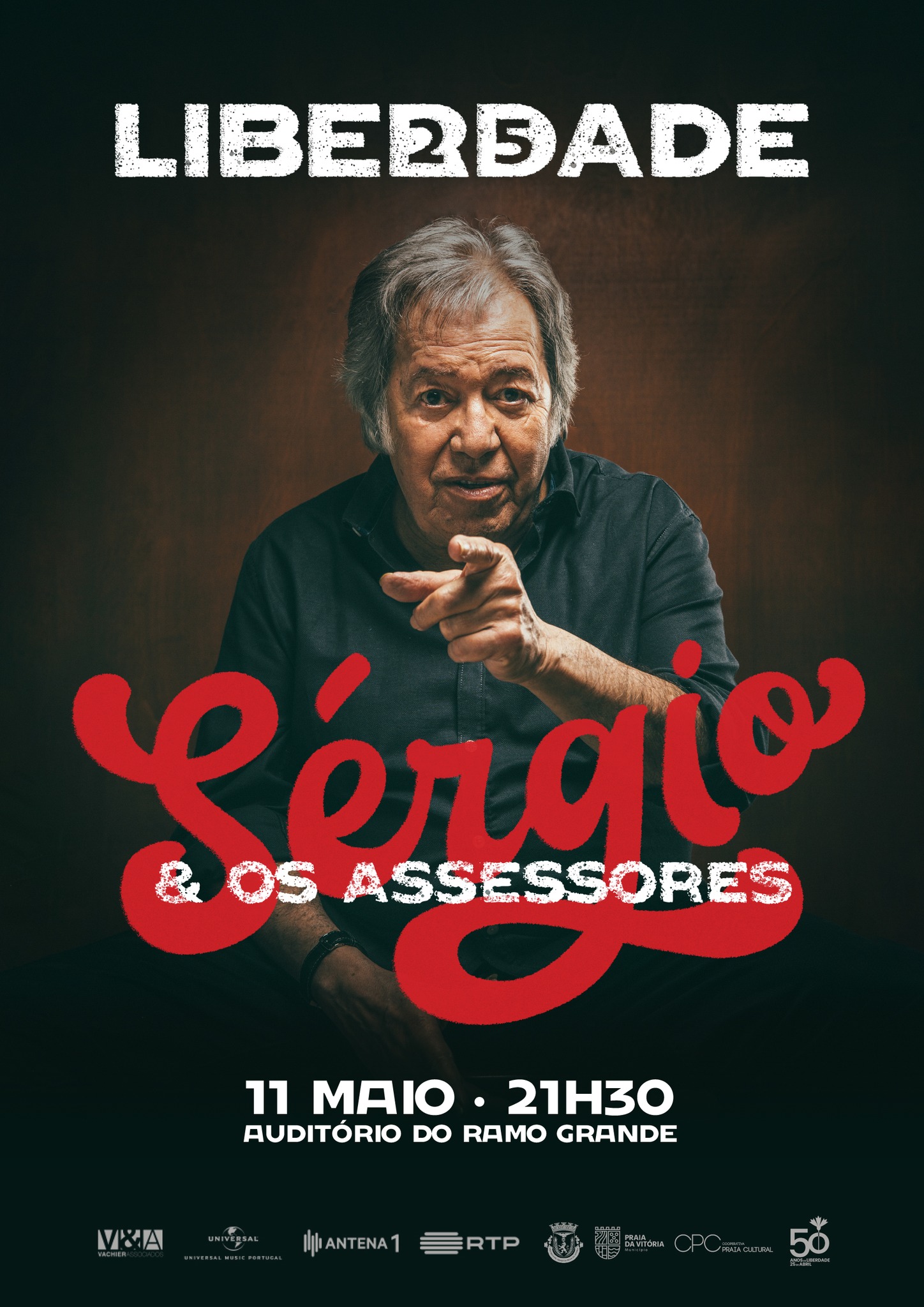 Capa do Evento Concerto Sérgio Godinho e os Assessores - Liberdade 25