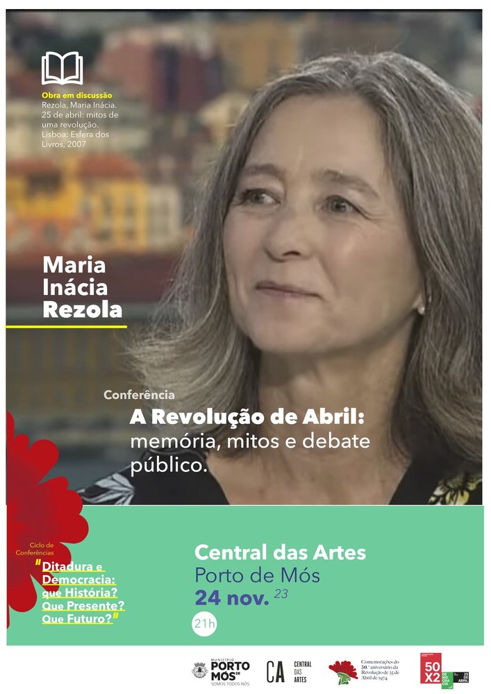 Capa do Evento Maria Inácia Rezola - A Revolução de Abril: memória, mitos e debate público
